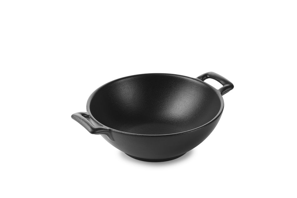 Belle Cuisine Individual Wok 16Cm 50Cl Cast Iron Style