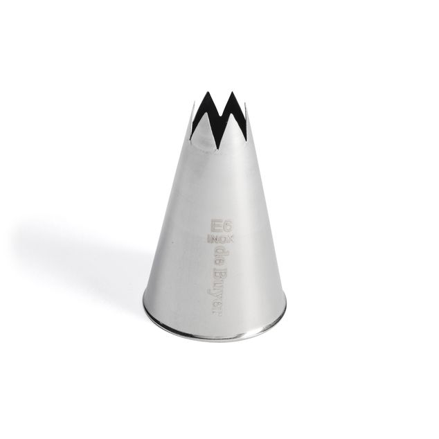 Stainless Steel Star Nozzle E6 19Mm