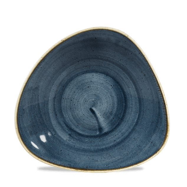 Stonecast Blueberry Triangle Shallow Bolle 27.2 X 26.7Cm