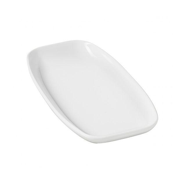 Club Rectangular Tallerken 24X12,5Cm White