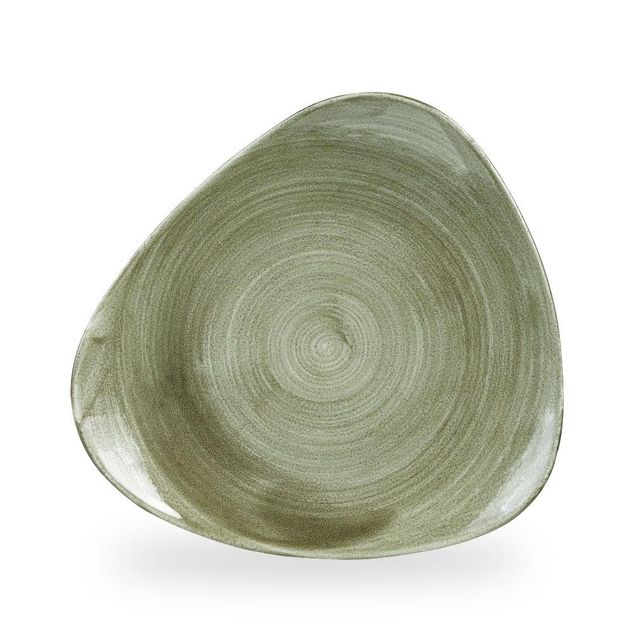 Stonecast Patina Burnished Green Lotus Tallerken 31.1Cm