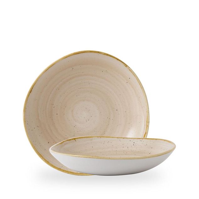 Stonecast Nutmeg Cream Rund Trace Bolle 25.3Cm