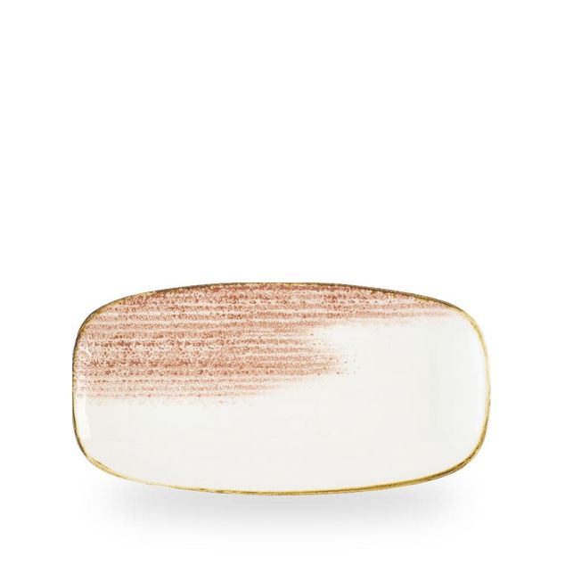 Homespun Accents Coral Chefs Oblong Plate 29,8x15,3cm