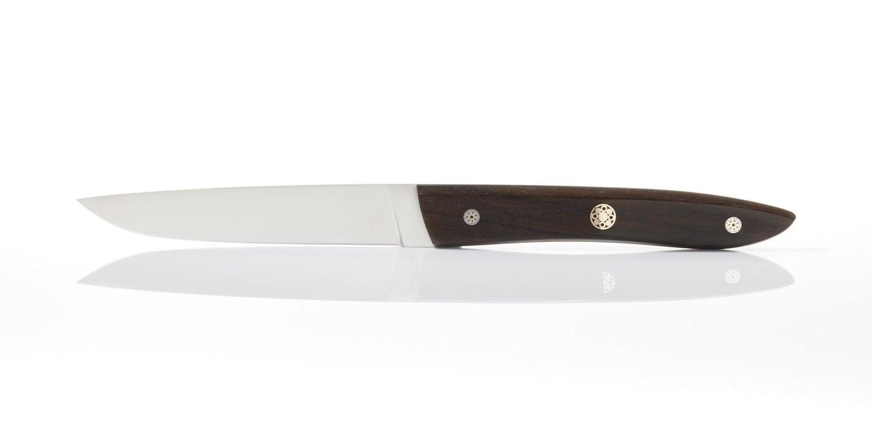 Perceval Table knife Adret Macassar ebony handle