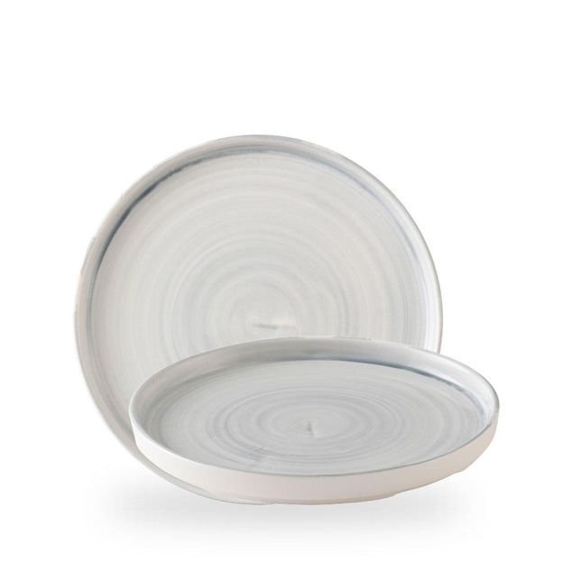 Stonecast Canvas Grey Walled Plate 26cm