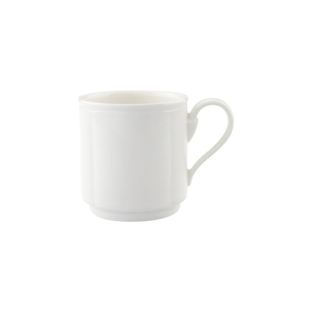 La Scala white Mug with handle stackable 110x80x85mm 0,27L