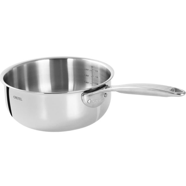 Castel Pro 5 Ply Fixed Handle High Saucepan 14 Cm