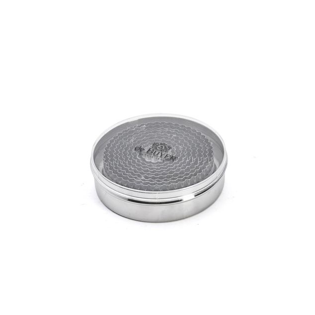 Utstikkersett 9 Deler Rund Riflet 3-11 Cm