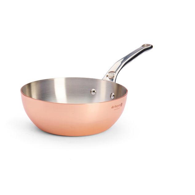 Kobber/Rf Stål Induction Sauteuse Ø20 Cm