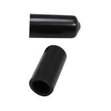 Dust Cap Cover for Liquor Pourers, Opaque Black, PVC (Pack of 12) 1.5 x 1.5 x 2.5cm