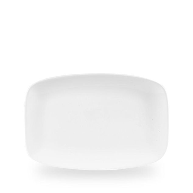 White Oblong Chefs Tallerken 30 X 19.9Cm