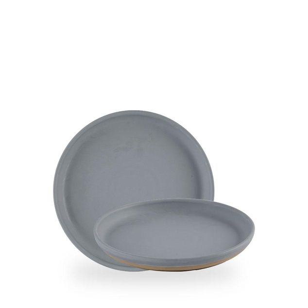 Emerge Seattle Grey Walled Plate 21cm x 2cm