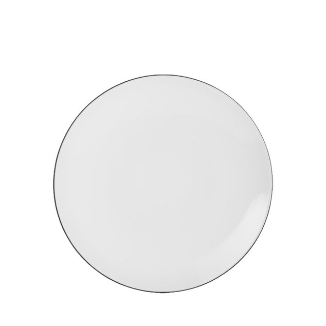 Equinoxe Dyp Coupe Tallerken 27Cm White Cumulus