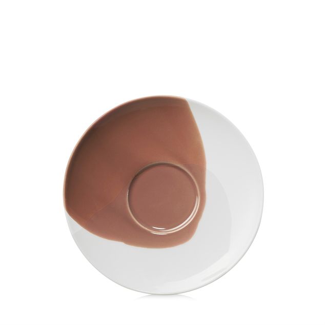 CONFLUENCE Espresso Saucer 8Cl Cognac Alabaster white