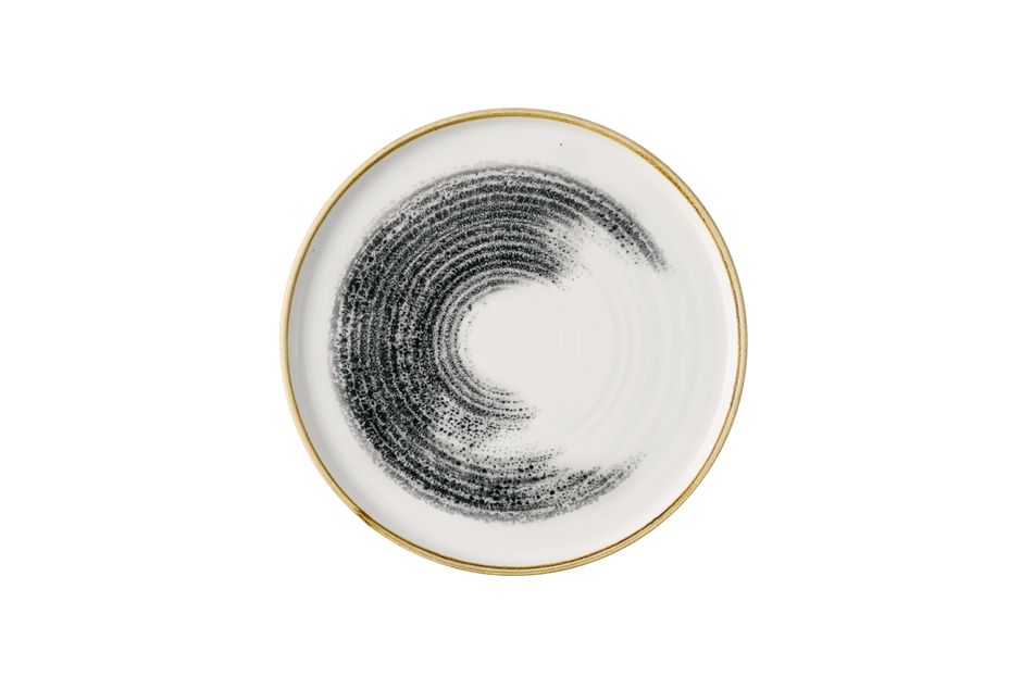 Homespun Accents Black Walled Plate 26cm H:2cm