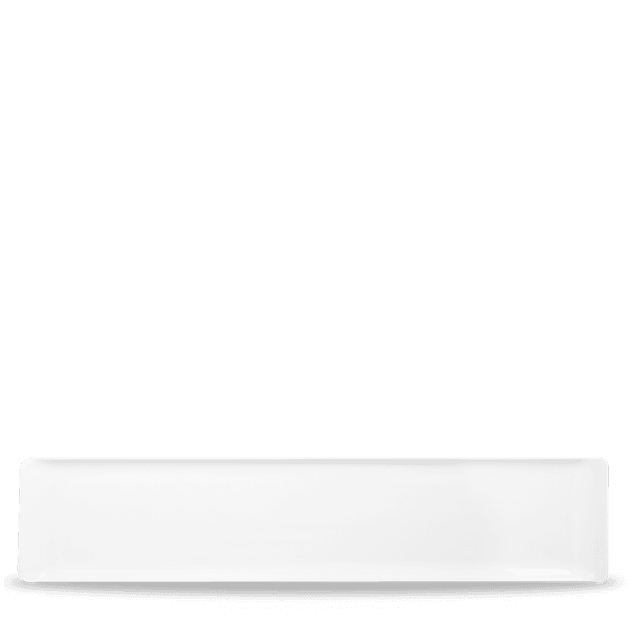 Plastic Rect White Melamine Fat 46 X 10Cm