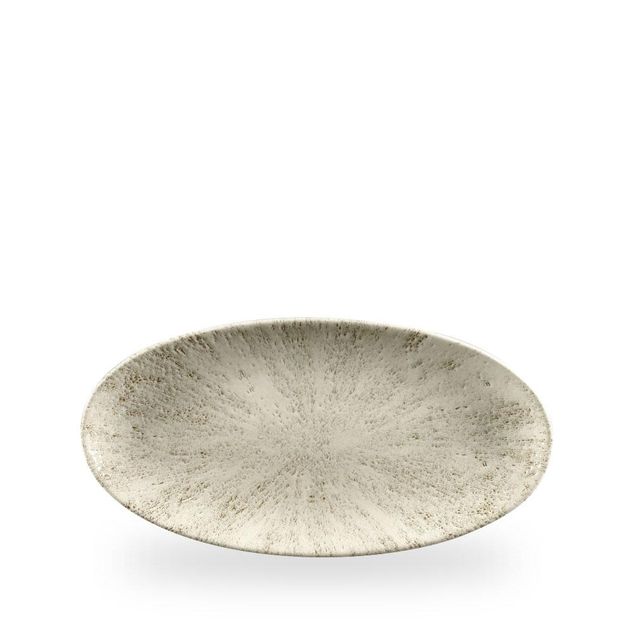 Stone Agate Grey Oval Chefs Tallerken 29.9 X 15Cm