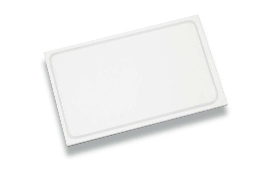 Louis Tellier Cutting board with juice groove - HDPE 500 - 600 x 400 x 20 mm - White