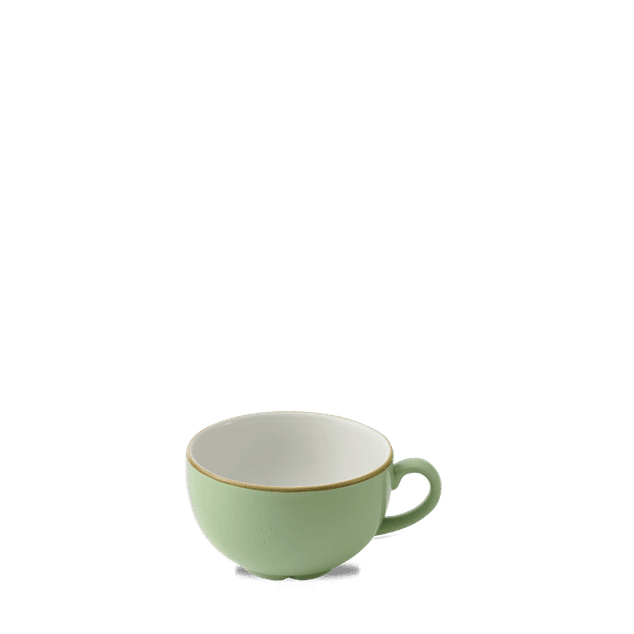 Stonecast Sage Green Cafe Cappuccino Cup 22.7cl H: 5.5cm Dia: 9.5cm