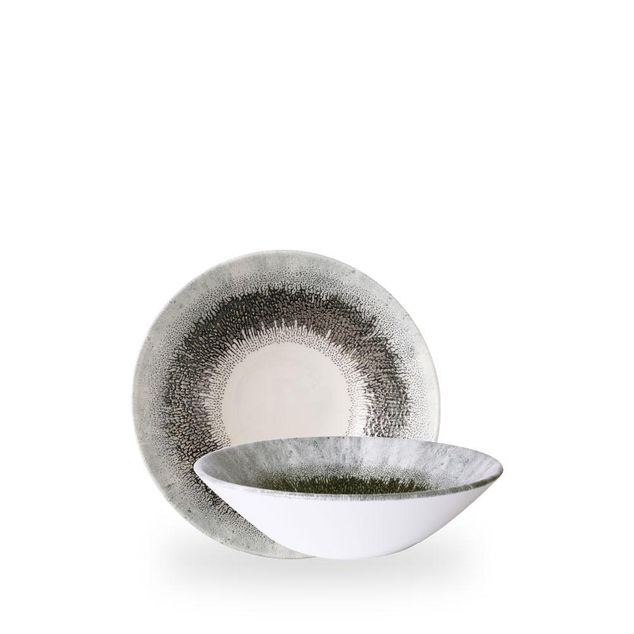 Studio Prints Fusion Black Evolve Deep Coupe Bowl 19.6cm H: 5.5cm 75cl