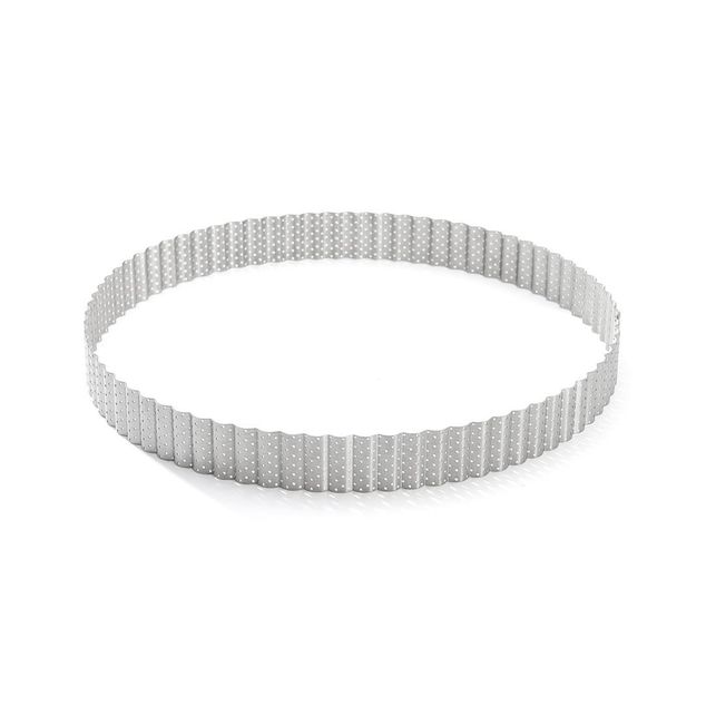 Perforated Fluted St-Steel Tart Ring H 3 ?28