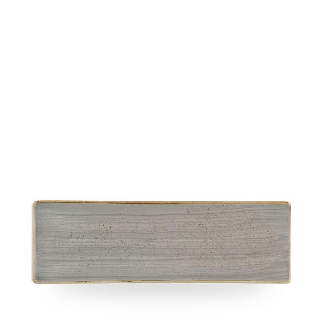 Stonecast Grey Oblong Plate 32.3 x 10.5cm