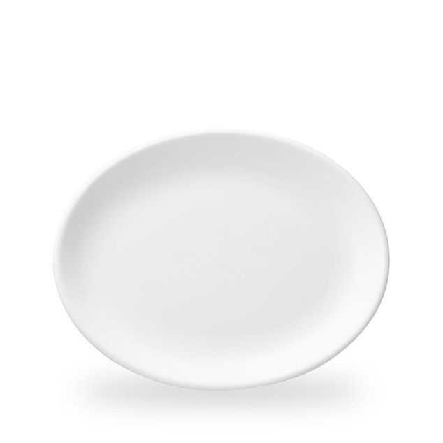 White Oval Tallerken 30.5Cm
