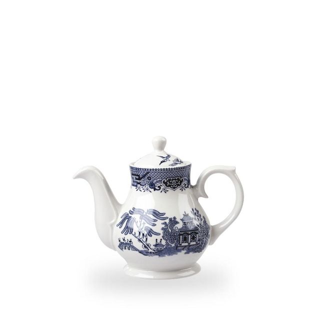 Blue Willow Sandringham Tea/Coffee Pot 42Cl H: 14.5Cm