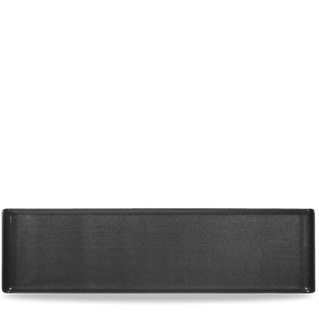 Plastic Rect Blk Melamine Fat 56 X 15.3Cm
