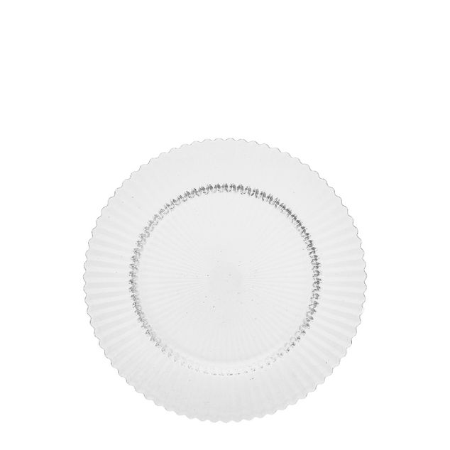 ACCESSORIES ARCHIE Glass Plate flat clear - Ø27cm - H:23cm
