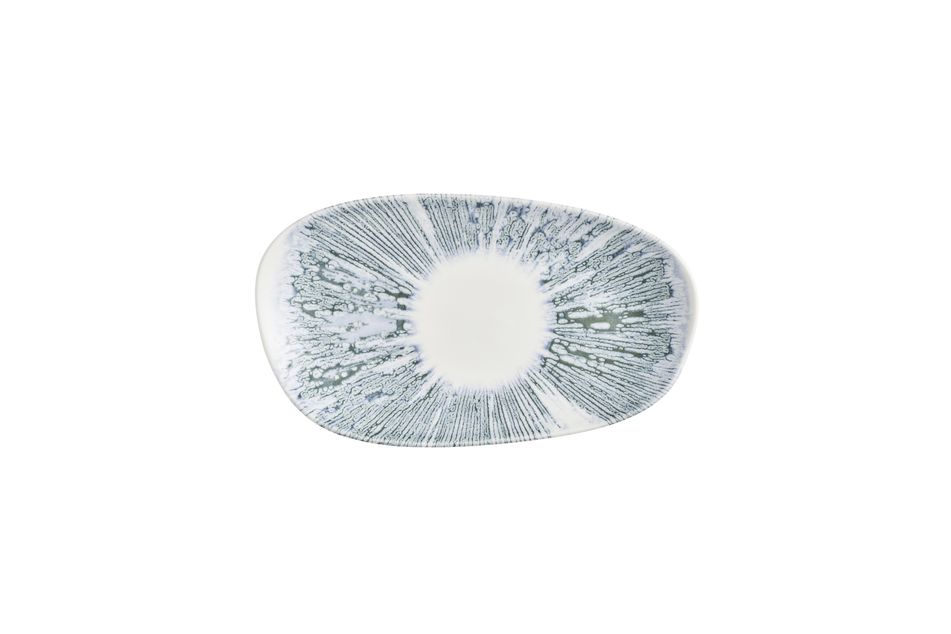 Opal Lyra Blue Opal * Organic Oblong Plate * 26 x 15cm