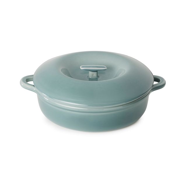 Bombance Round Cocotte 31Cm Induction With Porcelain Lid Cloud Grey