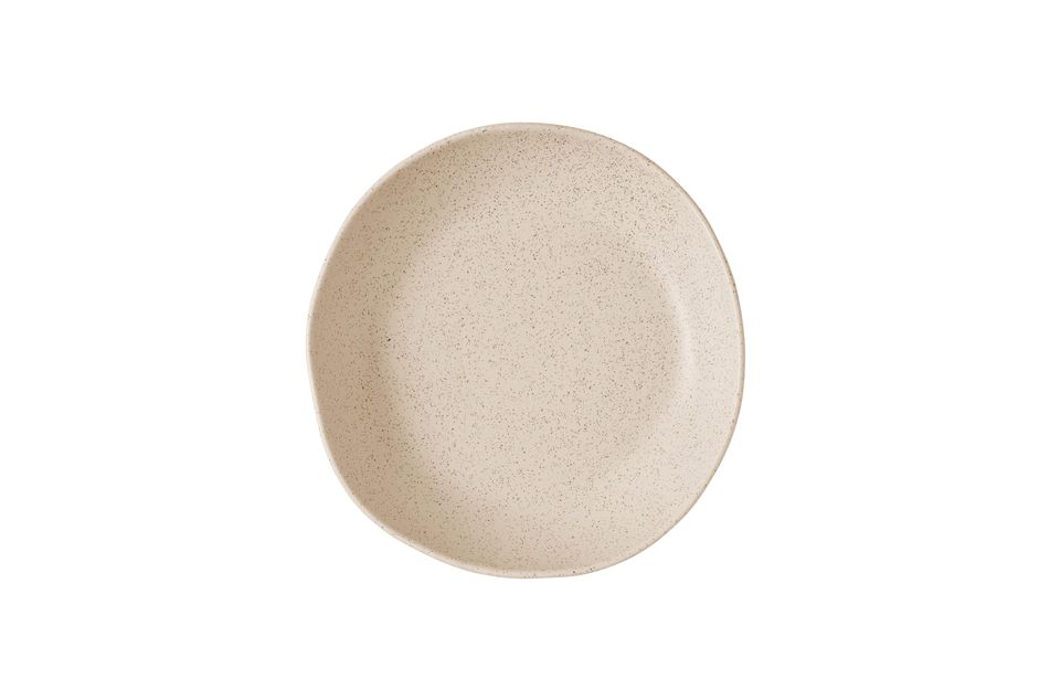 Stonecast Nutmeg Cream Natural Organic Deep Bowl * 21.5cm H:4.5cm 77cl