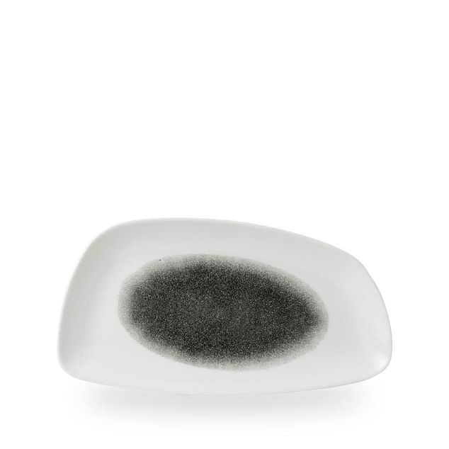 Raku Quartz Black Chefs Geo Tallerken 30 X 15.5Cm