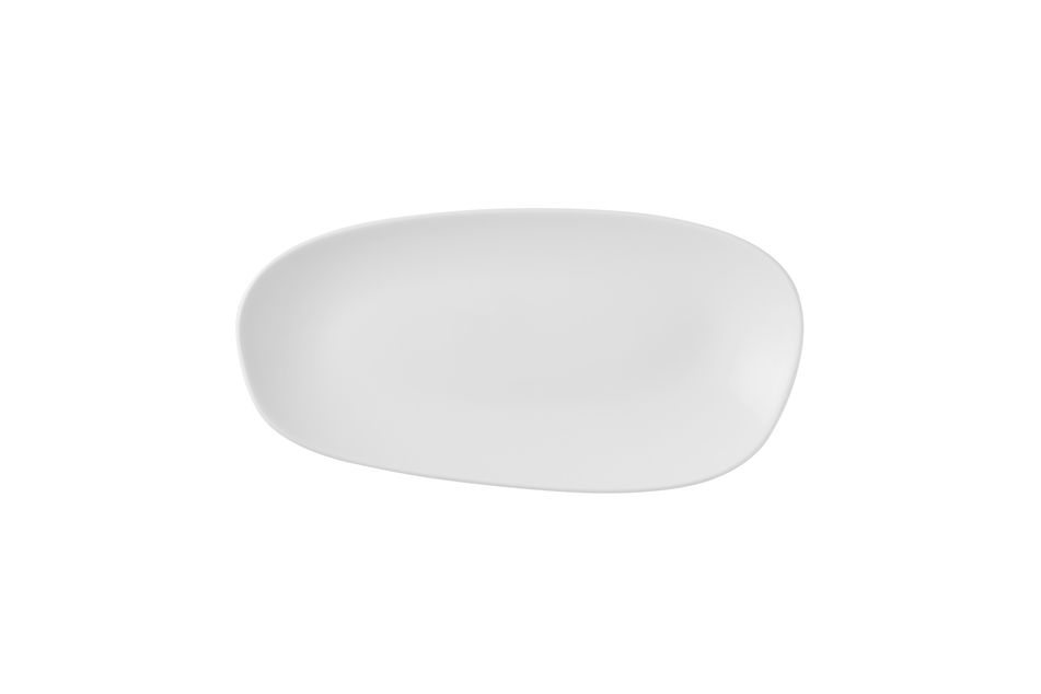 Opal White Opal * Organic Oblong Plate * 30 x 15cm