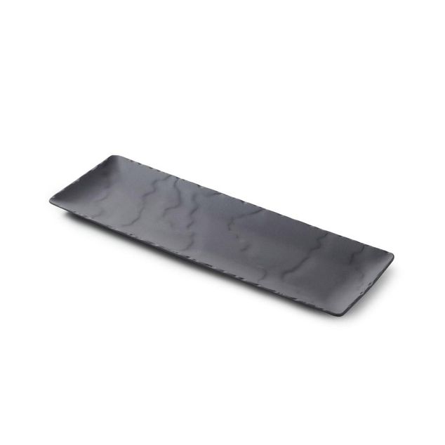 Basalt Rectangular Plate 33X11Cm Matt slate style