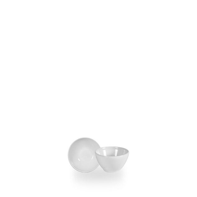 White Contour Dip Pot 7Cm
