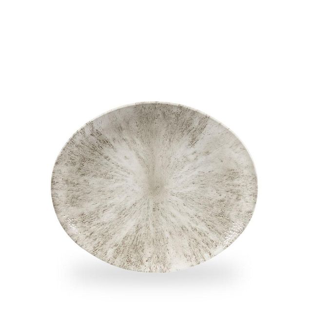Stone Agate Grey Orbit Oval Coupe Tallerken 27 X 22.9Cm
