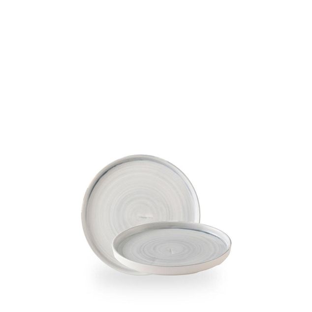 Stonecast Canvas Grey Walled Plate 15.7cm
