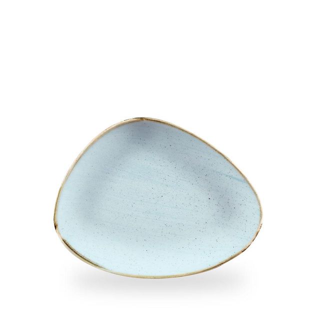 Stonecast Duck Egg Triangle Chefs Tallerken 26.5 X 20.5Cm