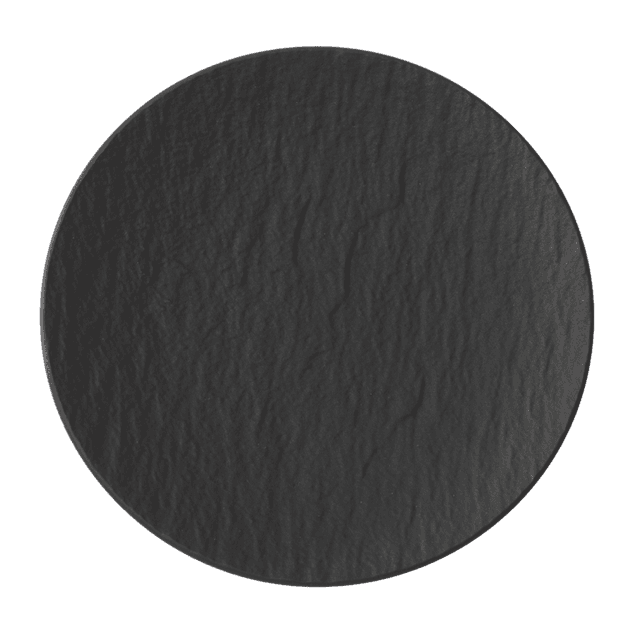 The Rock Black Shale Flat coupe plate 210x210x25mm