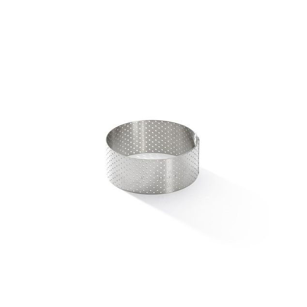 Perforated St-Steel Tart Ring Straight-?8.5 H 3,5