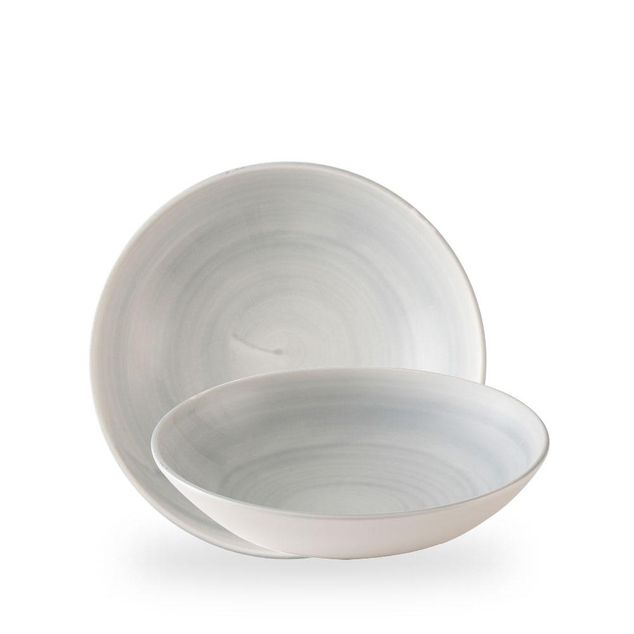 Stonecast Canvas Grey Evolve Coupe Bowl 24.8cm