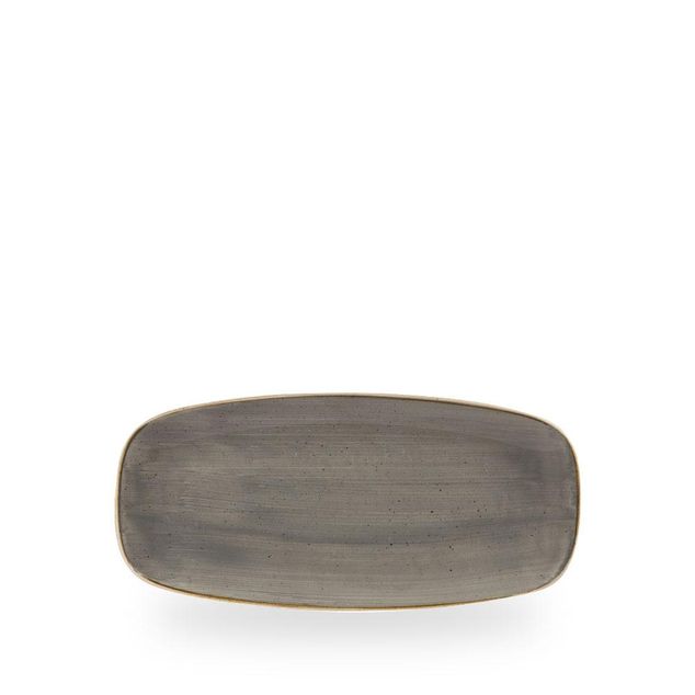 Stonecast Grey Chefs Oblong Tallerken 26.9 X 12.7Cm