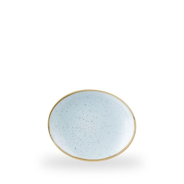 Stonecast Duck Egg Orbit Oval Coupe Tallerken 19.2 X 16Cm