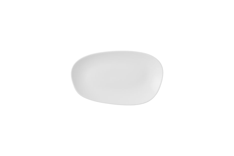 Opal White Opal * Organic Oblong Plate * 22 x 13cm