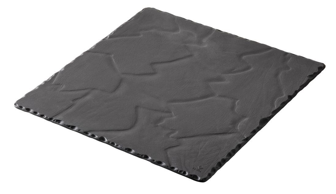 Basalt Kvadrat Tallerken 25Cm Matt Slate Style