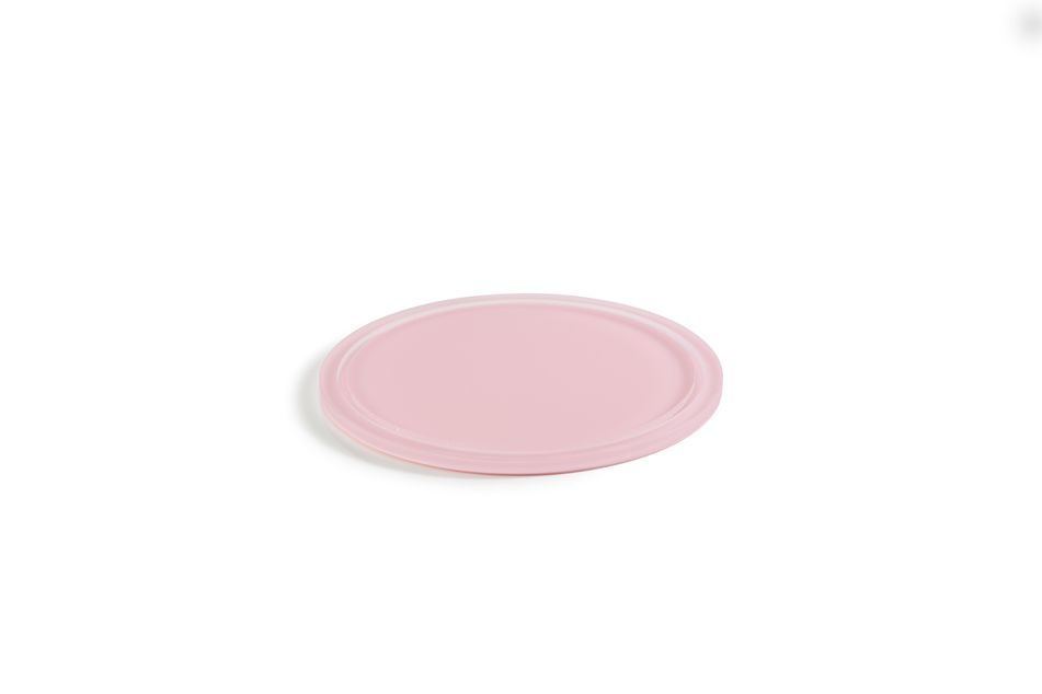 Rund Fat 23cm W/Groove For Cloche Nacryl Pink