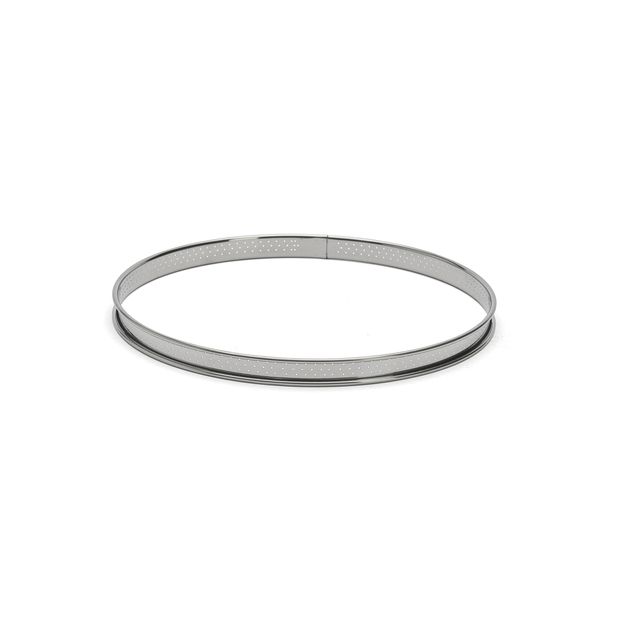 Perforated Tart Ring Rolled Edge Heigh