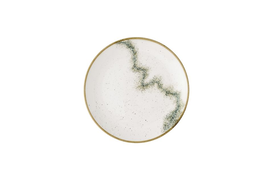 Churchill Stonecast Spice Barley White Coupe Plate 21.7cm